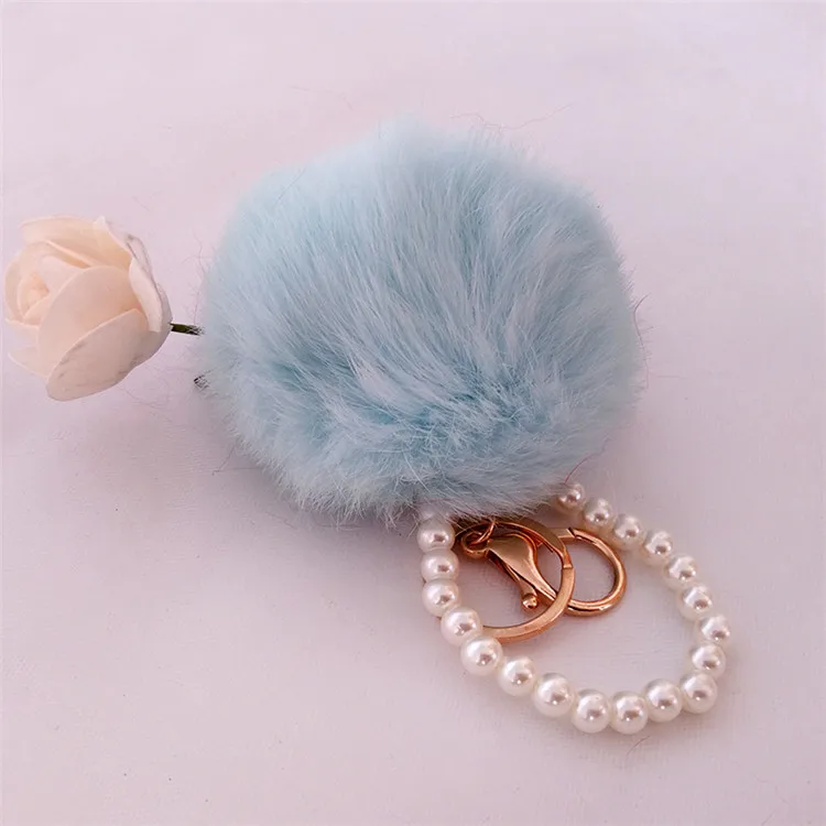 
 Искусственный 8 пушистый брелок с помпоном из меха кролика рекс норки лисы  