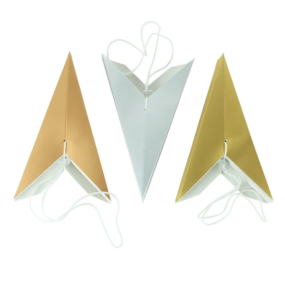 Wholesale 70cm Christmas Decoration 8 Point Silver Gold Paper Star