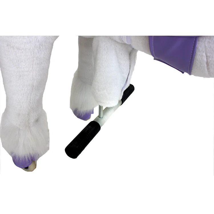 unicorn horse pedal pony riding plush toys stuffed animals on wheels