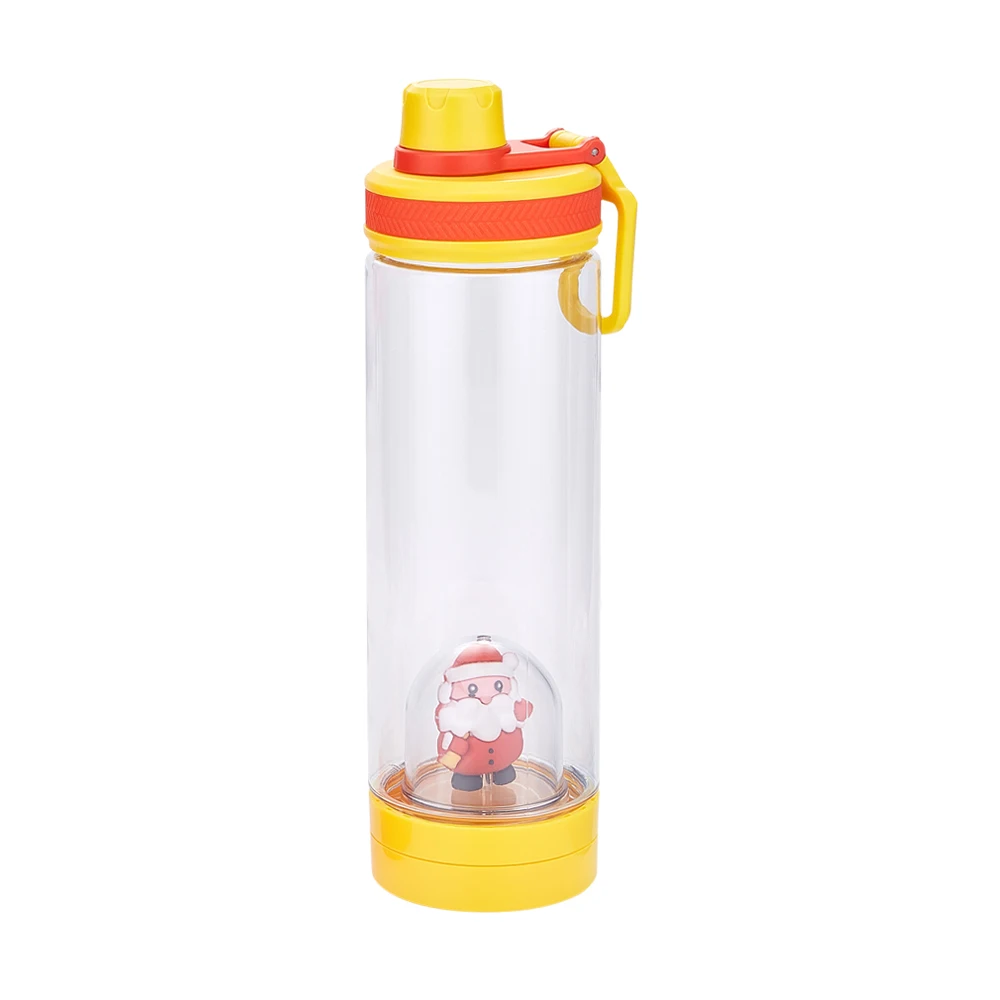 
Creative Cartoon Micro Landscape Leak Proof Outdoor Portable Students Bpa Free Sport Plastic Kid Drinking Water Bottle With Doll 