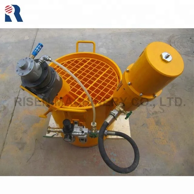 Small Air Driven / Pneumatic Cement Grout Mixer Pump - Mixer Grouting Machine