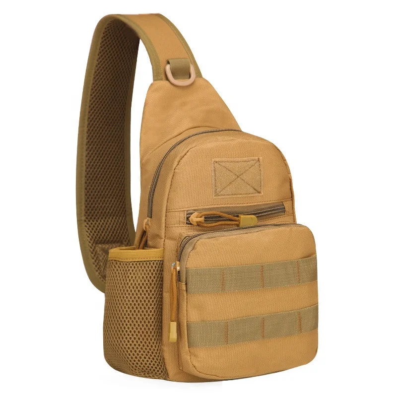 Best Seller 800D Nylon Backpack Molle Chest Pack Single Sling Shoulder Sport Bag Crossbody Pouch Climbing Hiking Bag