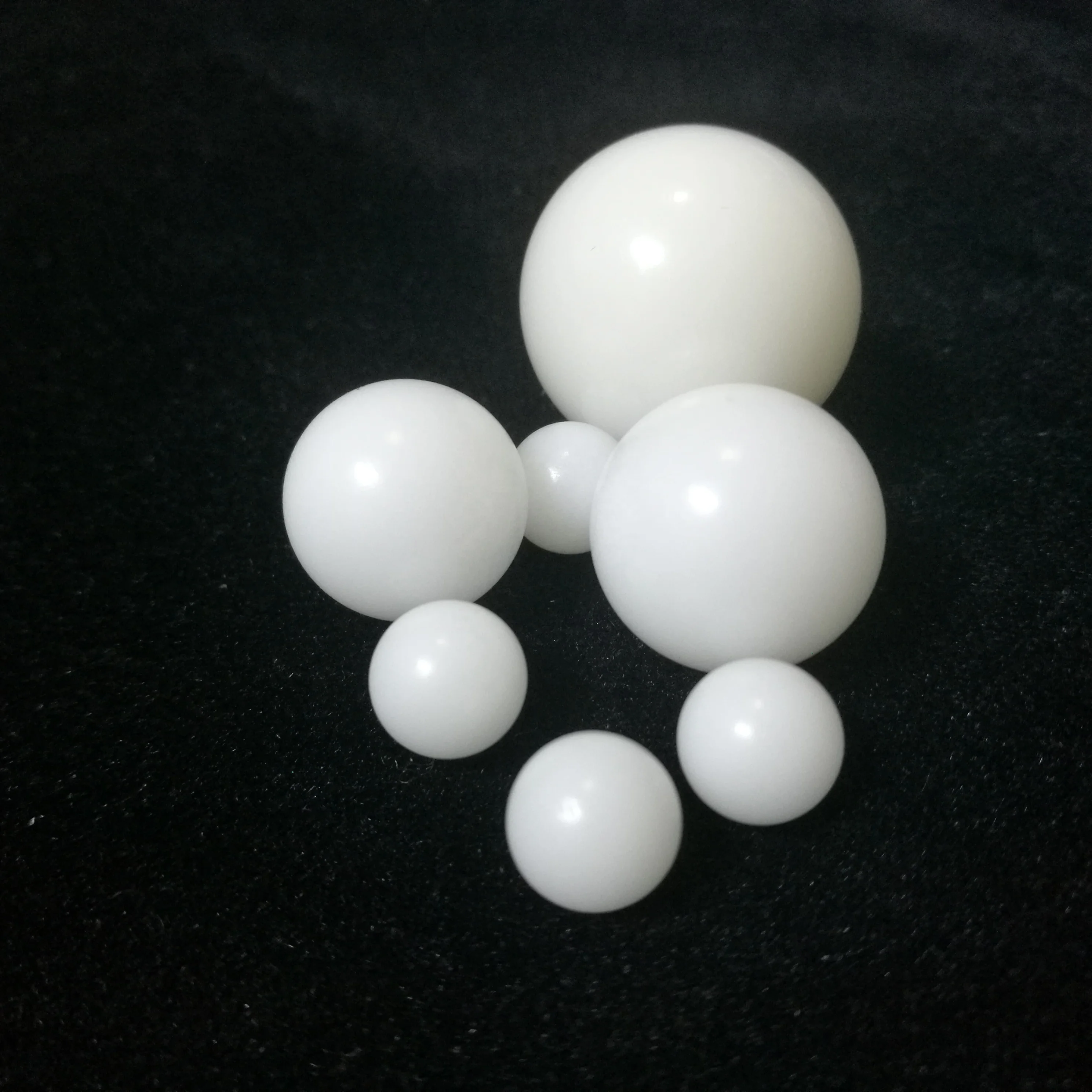 20mm white solid Nylon PP POM hard plastic ball