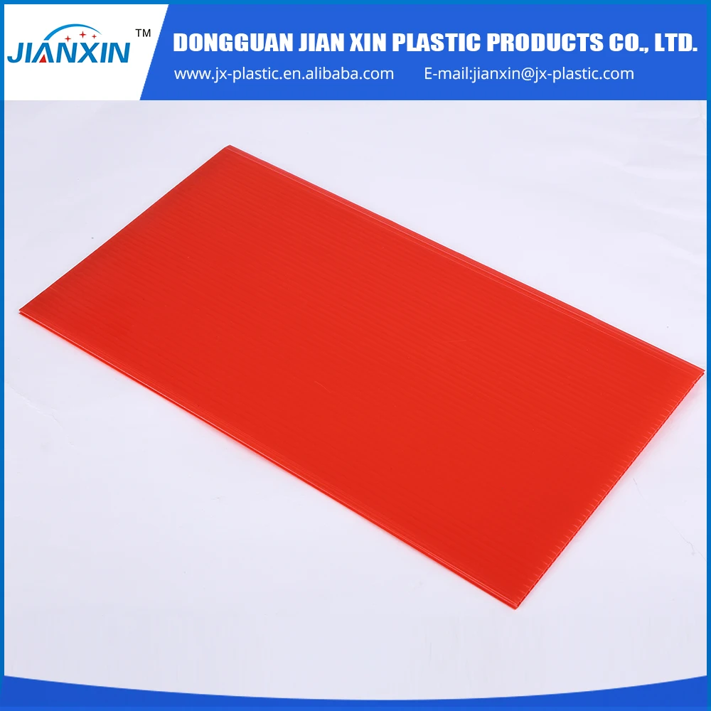 Оптовой пользовательских Цвет гофрированной pp полый лист