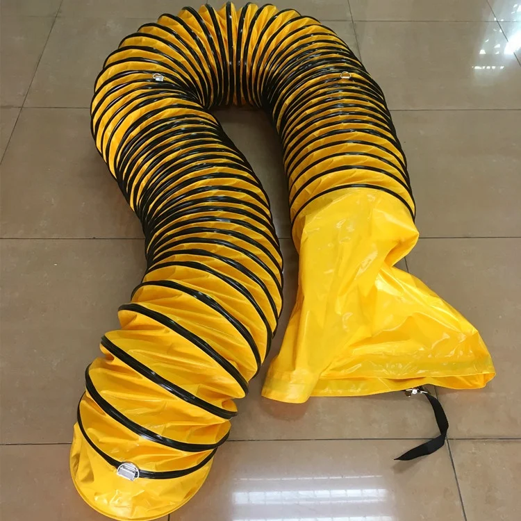 350mm diameter high quality spiral pvc ventilation flexible air duct hose