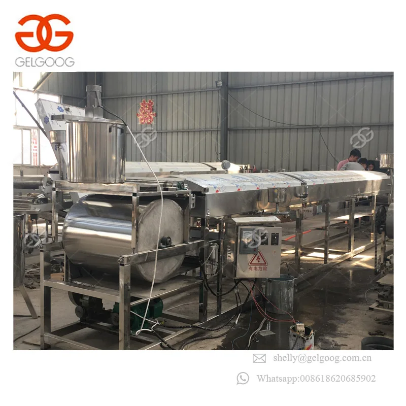 Industrial Pasta Sweet Potato Starch Sheet Liangpi Jelly Bean Maker Steamer Round Cold Noodle Making Machine