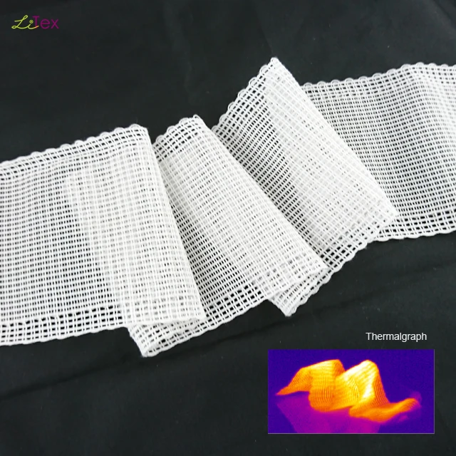 Fabric electric conductive yarn heating elements