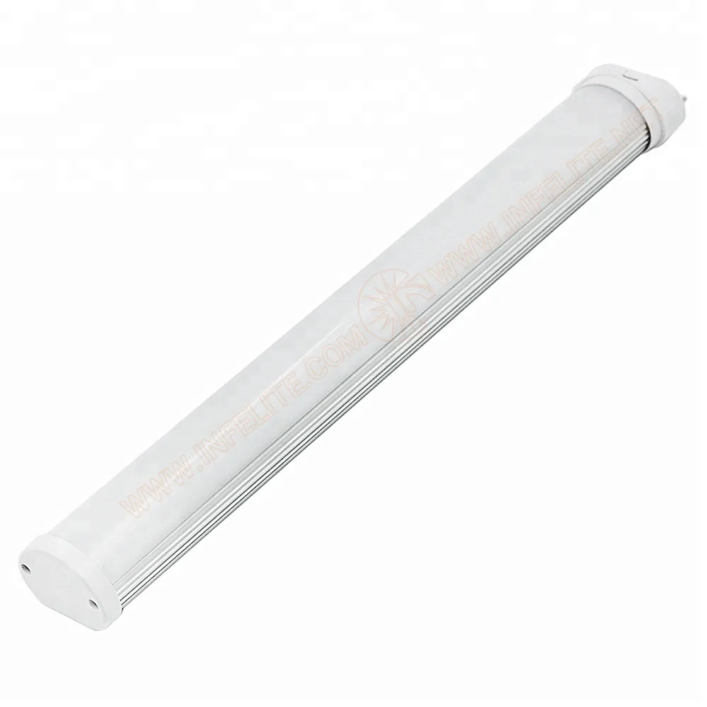 IN-2G11-18W 18 Watt SMD 2835 4Pin Bar LED Horizontal Plug Tube Lamp 12W 15W 18W 25W 2G11 LED Tube Light