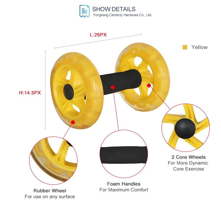 Specialized Production Custom Stomach Muscle Strength AB Core Wheel