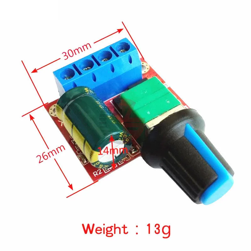 5A 90W Mini PWM DC Motor Speed control Controller switch Module LED Dimmer 6V 12V 24V 3V-35V