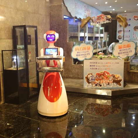 Complete logistics intelligent  restaurant food and  meal delivery  robot