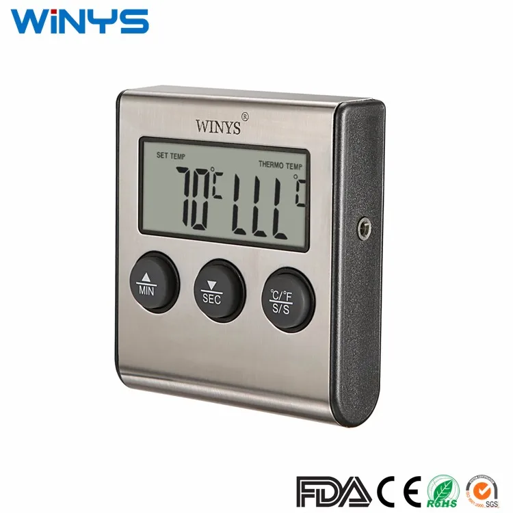 Kitchen food oven high temperature baking timer macaron barbecue probe type BBQ barbecue thermometer