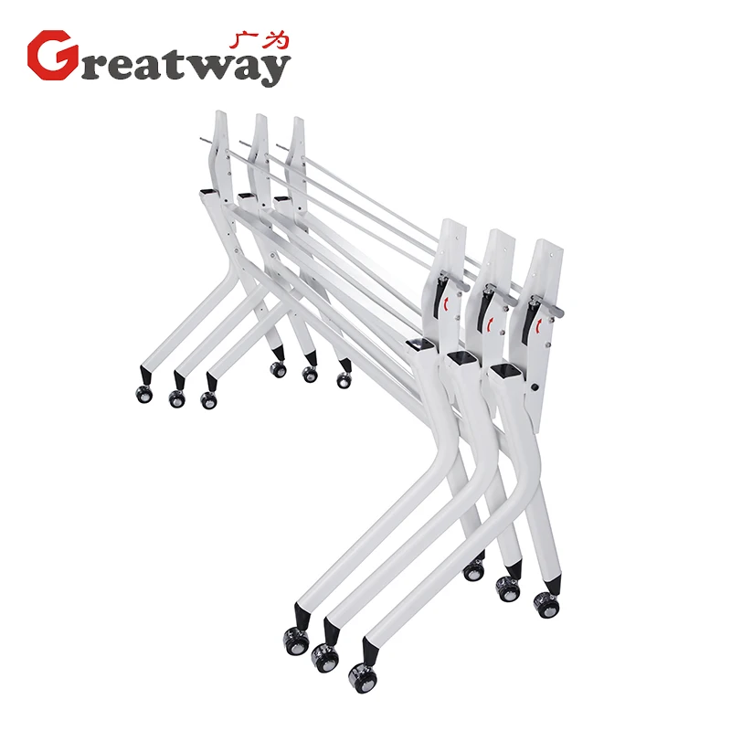 Custom White Modern Iron Executive Furniture Office Desk Home Office Commercial Furniture Metal Foldable School Hotel  Office