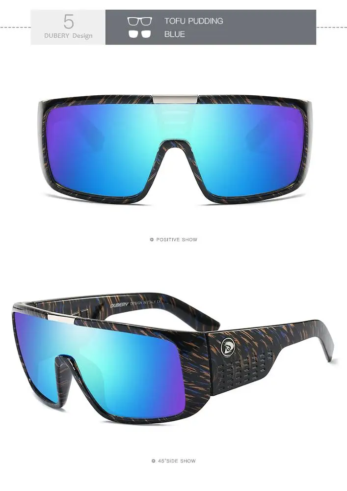 Dubery D2030 Big Frame Bicycle Sunglasses Sports Sunglasses Glasses for Men