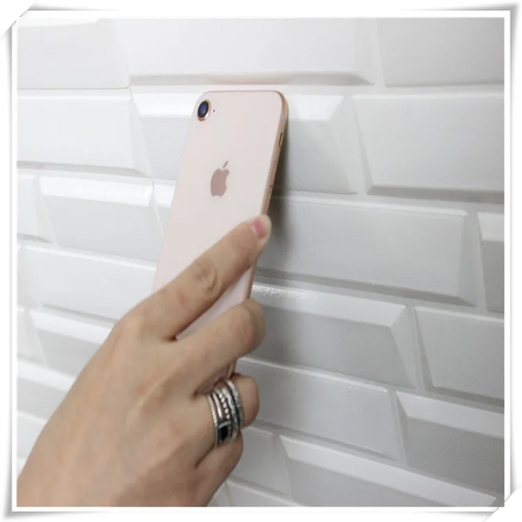 New design PE foam wallpaper 3d wall sticker peel and stick wall panel