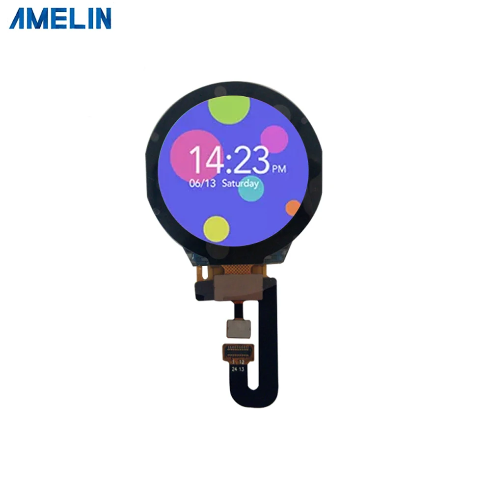 smart screen1.3 inch 240*240 round IPS tft lcd display with CTP panel and SPI interface screen for smart watch