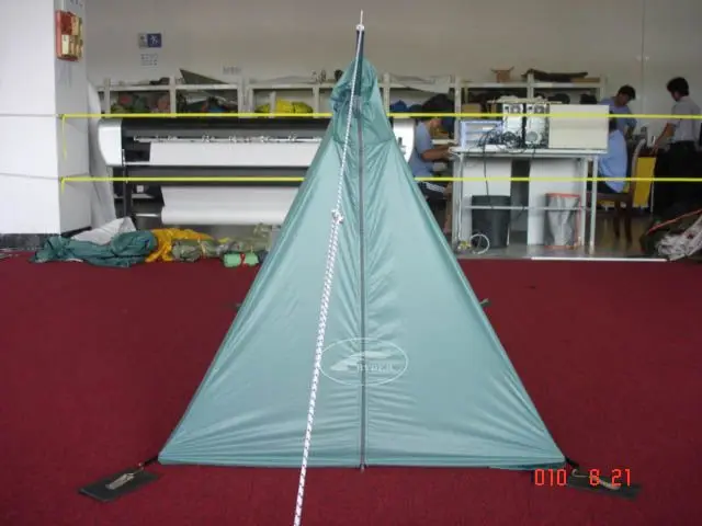 A-Frame Ultra Light Double Silicone Coating Hiking 1-Person 3 Season High Quality Solo Wedge Quick Setup Camper Ridge  Tent