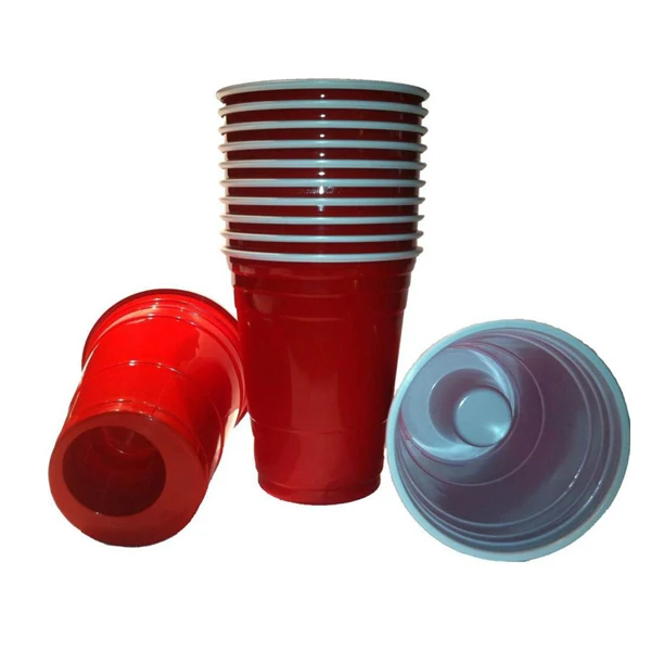16oz Plastic Disposable Red Party Cup