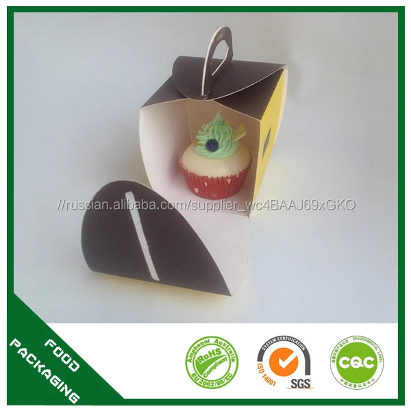 Single use хлебобулочных cake box пользовательские окно булочной торт