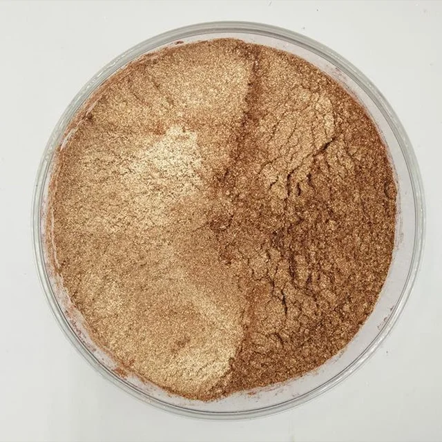 China Factory Shimmer Crystal Synthetic Gold Pearlescent Pigment Powder for Coating, Paints