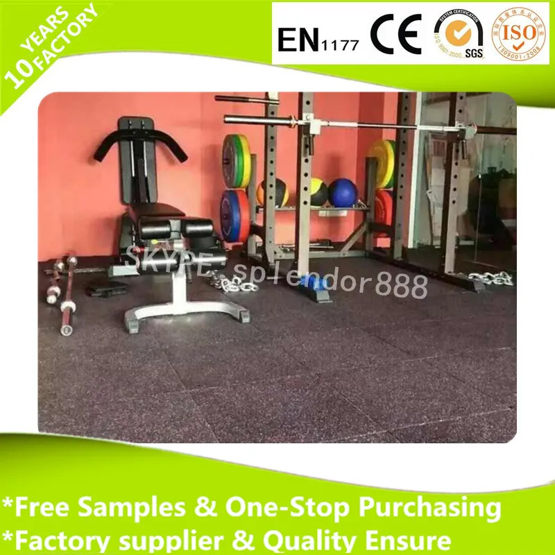 Chinese factory professional gym rubber flooring mats
