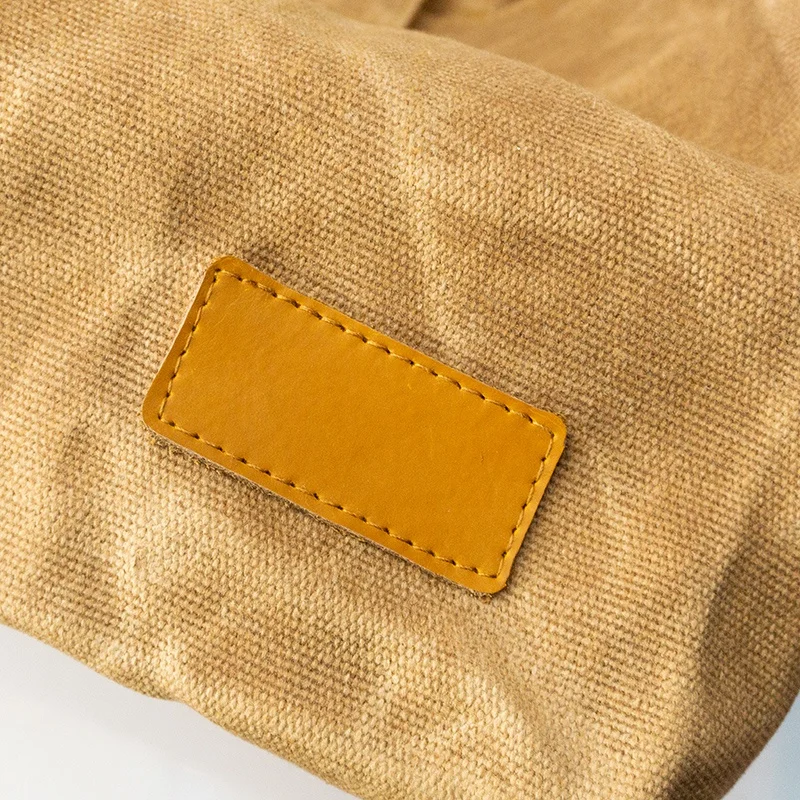 Wholesale large capacity waterproof waxed canvas shopping tote bag