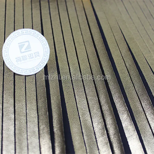 Wholesale Shine Golden Pleating Skirt Dress Pleating Fabric Brands Pleated Golden Foil Fabric