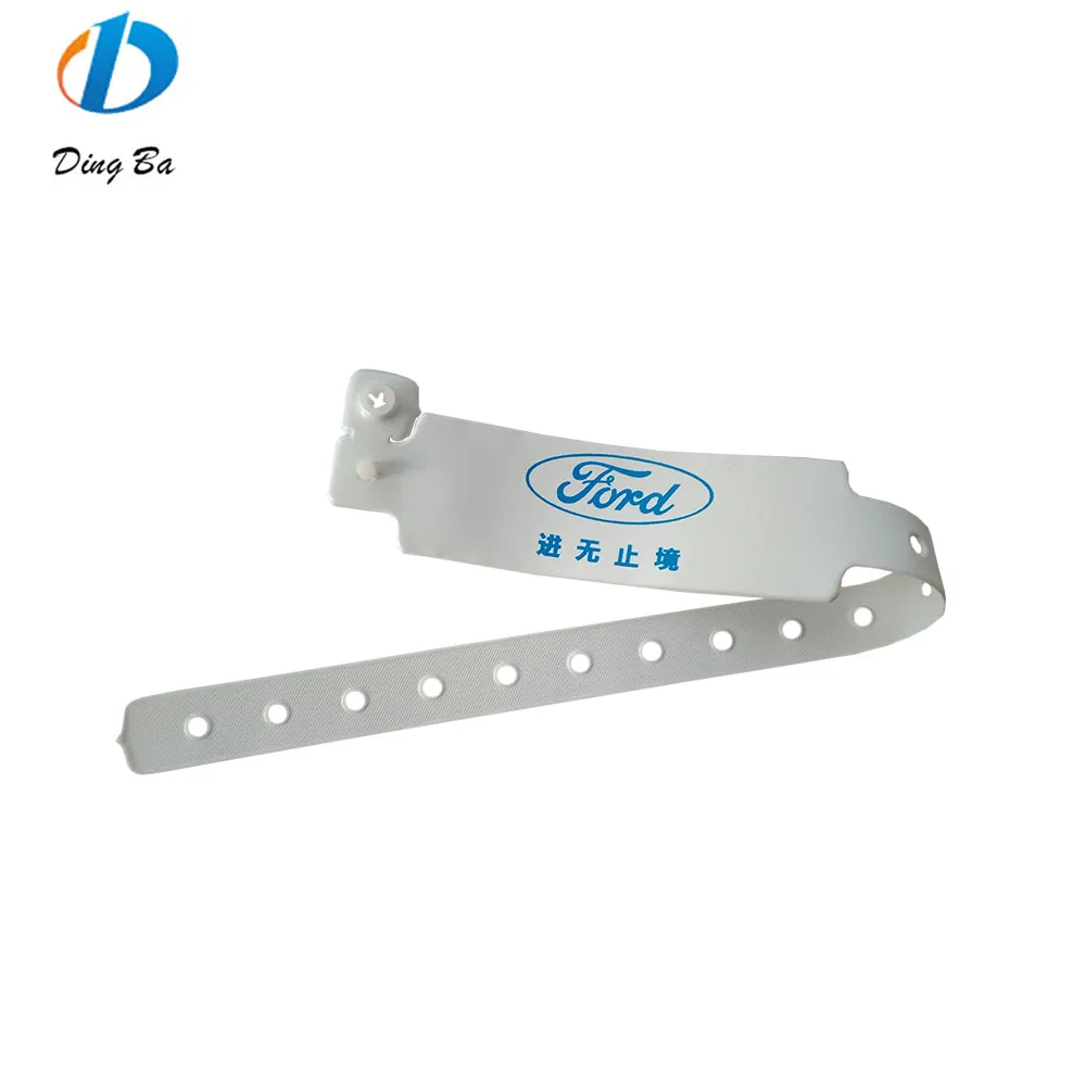 Виниловый одноразовый браслет, недорогой пользовательский ПВХ L-образный Новый, больничные мероприятия, пластиковые ID браслеты