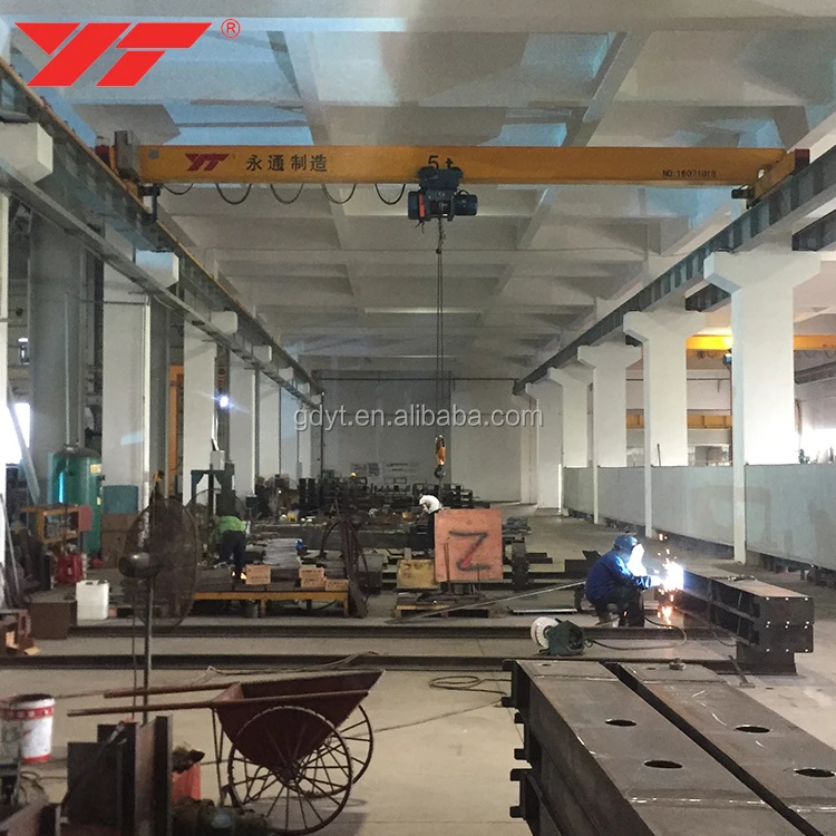 10ton European style Single-girder bridge crane