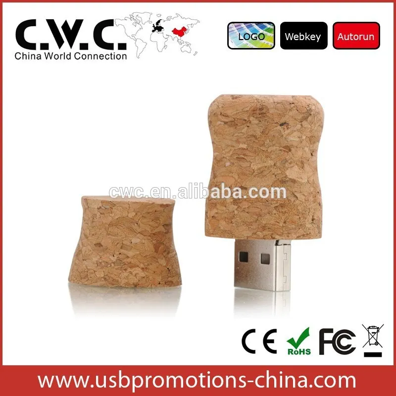 Горячая распродажа вино пробка форма usb Флэш-накопитель