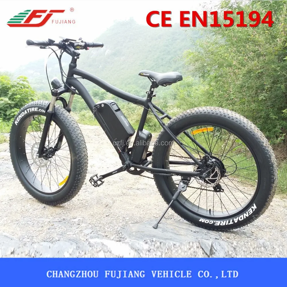 LED 500W 48V Powerful Fat Boy Tire Professional Electric Bmx Bike With Outer 7 Speed