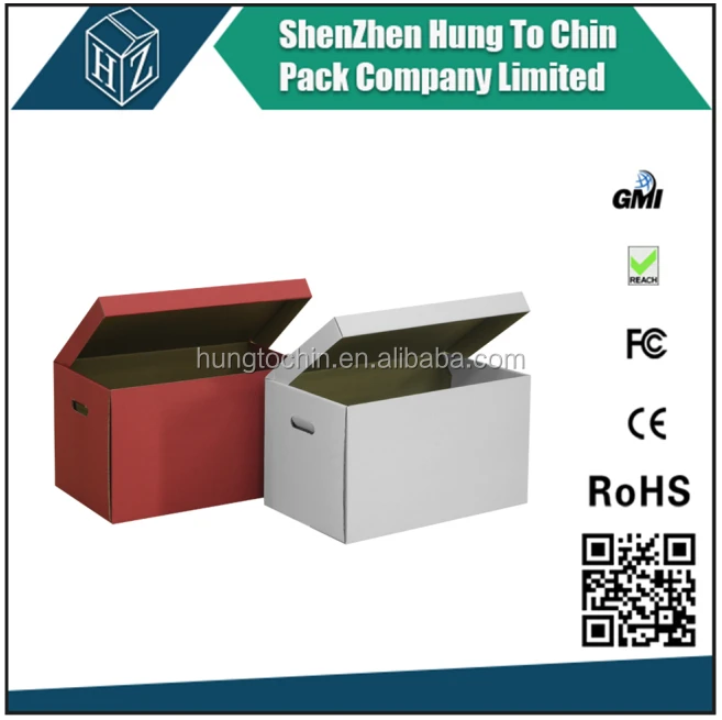 
White folder portable grocery storage boxes cardboard 