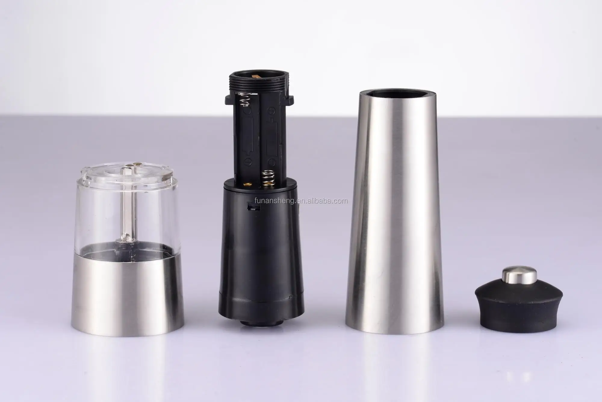 Stainless Steel Electric Salt and Pepper Grinder/Popular Design Salt and Pepper Mill