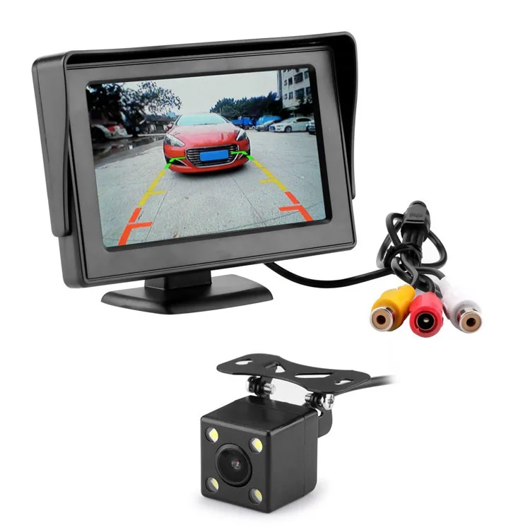 
5 Inch 2 Brackets car rear view monitor with back up reverse camera  (60731235346)