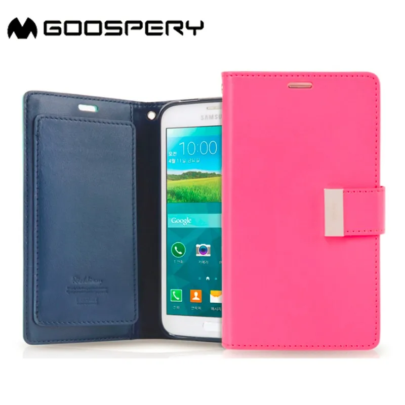 GC Original Mercury Goospery Rich Diary Double Card Slot Pocket phone case For iphonexs max