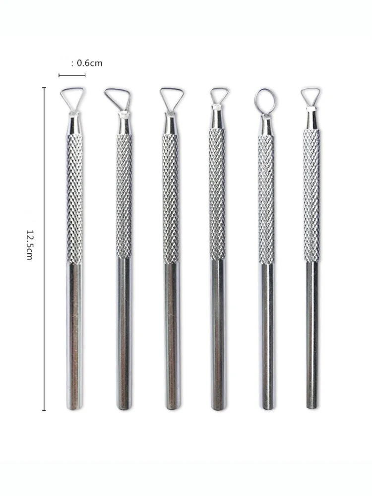 Yiwu bobao 6-piece set metal handle Pottery plaster clay sculpture and artist coloring clay scraper