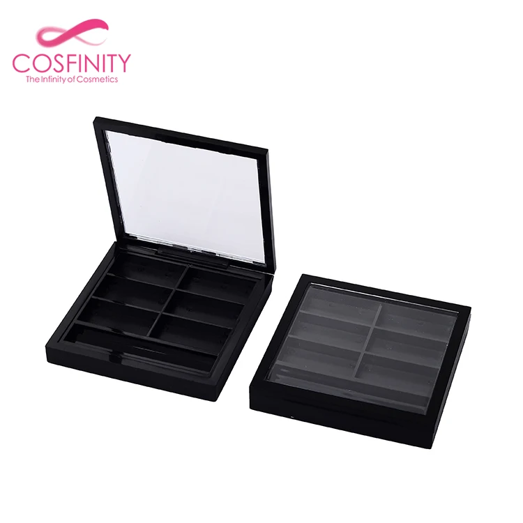Multifunction loose compact powder case empty eyeshadow palettes packaging empty eyeshadow palette