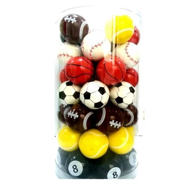 
VIA Promotional Toy Bouncy ball high bounce Sports ball 27 32 35 38 45mm 