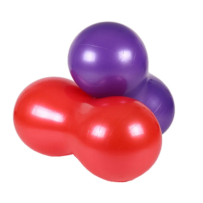 Wholesale Custom Eco-Friendly Inflatable Fitness Exercise Yoga Peanut Oval Gym Ball