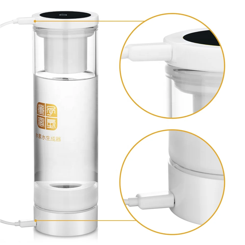 7.8hz Molecular resonance glass water bottle hydrogen water generator healthy beauty water for drinking wash spray face skincare
