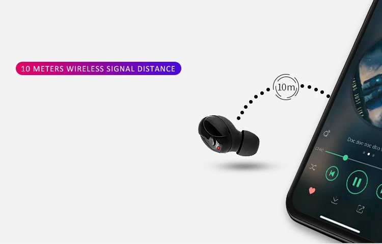 Auto Pairing Handsfree Headphones Mini TWS BT 5.0 Stereo in-Ear True Wireless Earphone with Mic for Android/iPhone