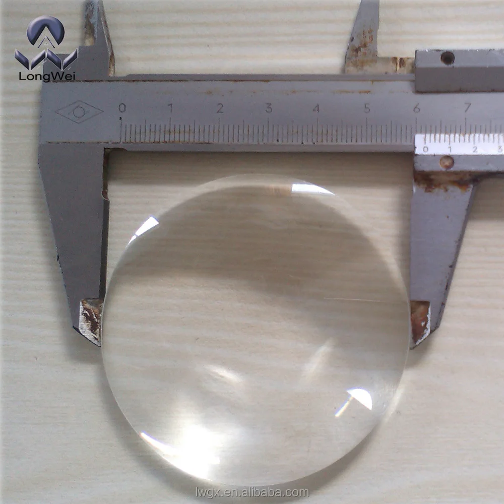diameter 62mm borosilicate glass biconvex lens for spot light