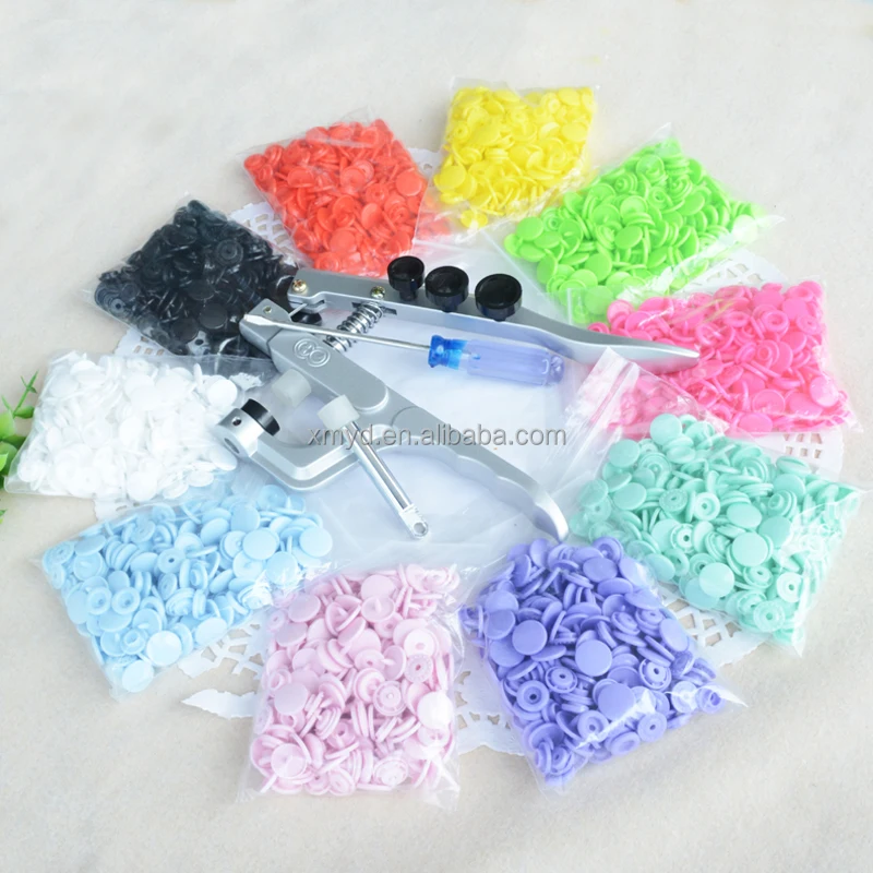 Wholesale T3 T5 T8 KAM Plastic Snap Button Fasteners Assorted Colors in Plastic Box or Case