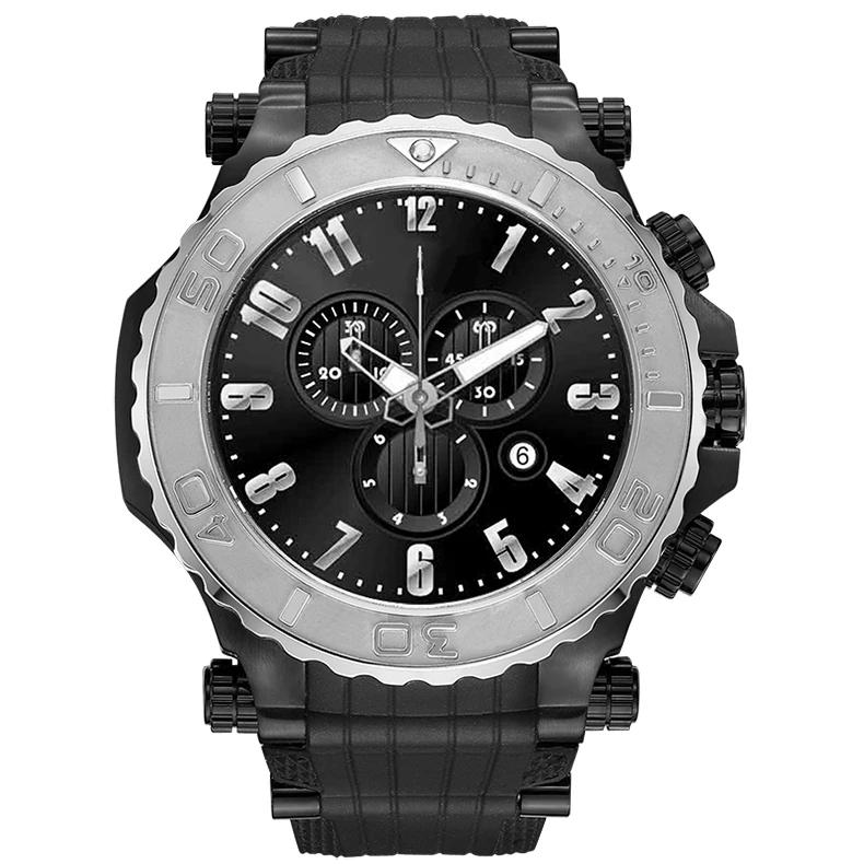 China Wrist Watch Manufacture Accept Custom Logo Fashion Branded Stop Chronograph Sports Watch for Mens