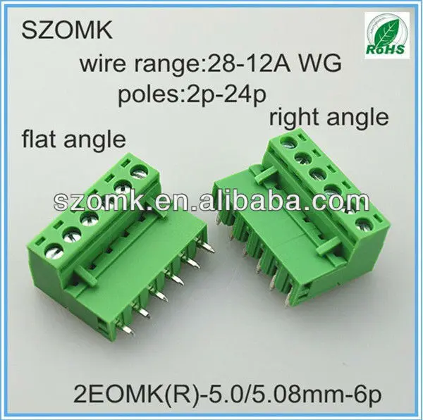 распределительная 9.5mm терминальный блок шаг