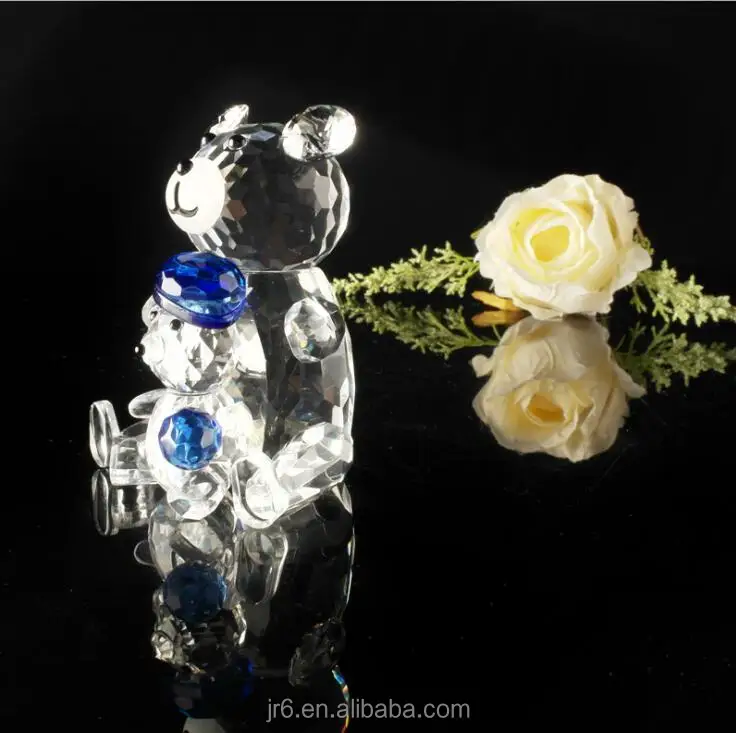 Kinsam Lovely Crystal bear figurines Animal figurine bear baby gifts