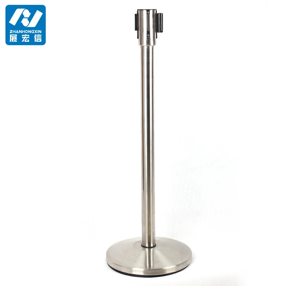Basic Crowd Control Belt Barrier Stanchion for Bank Queue Line Control