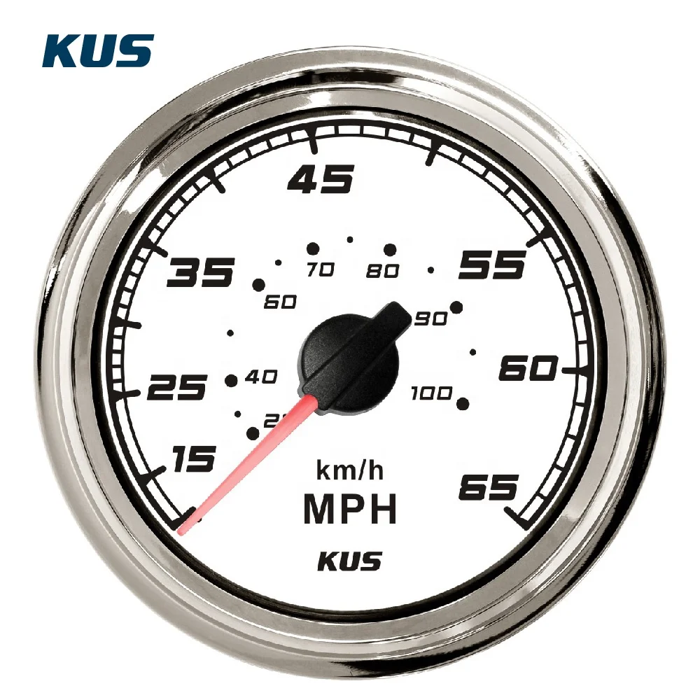 KUS Marine Sea Q Gauge Series Speedometer KF18012,FPOB-BS-35MPH