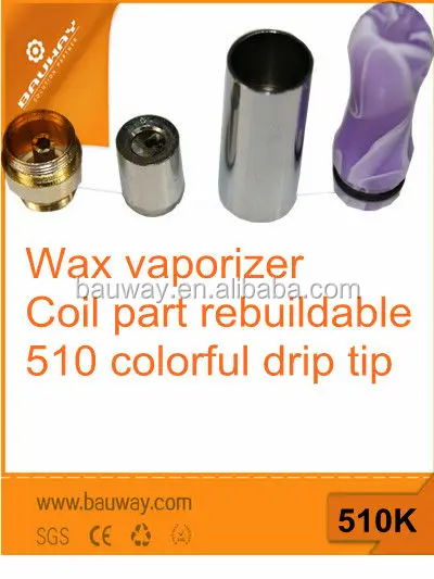 
Electronic cigarette bullet Bestseller 510 thread vaporizer Bauway best CBD vaporizer pen with replaceable coil 