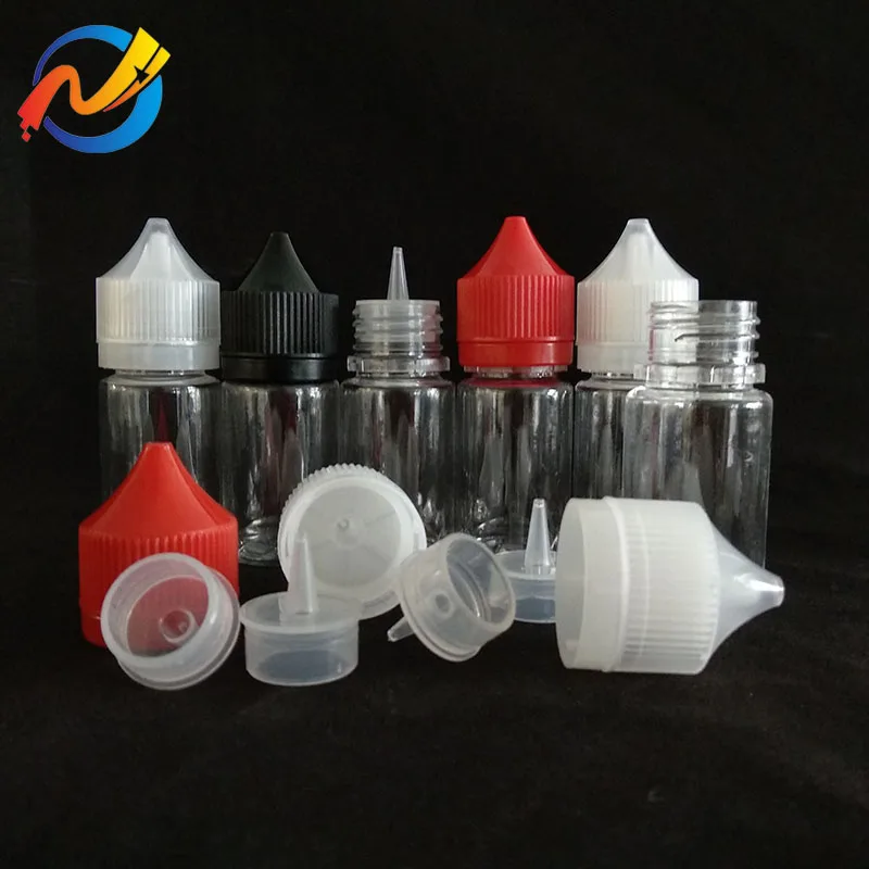 Пластиковая бутылка для электронных сигарет 1 унция 30 мл Пипетка домашних животных бутылки жидкости сока